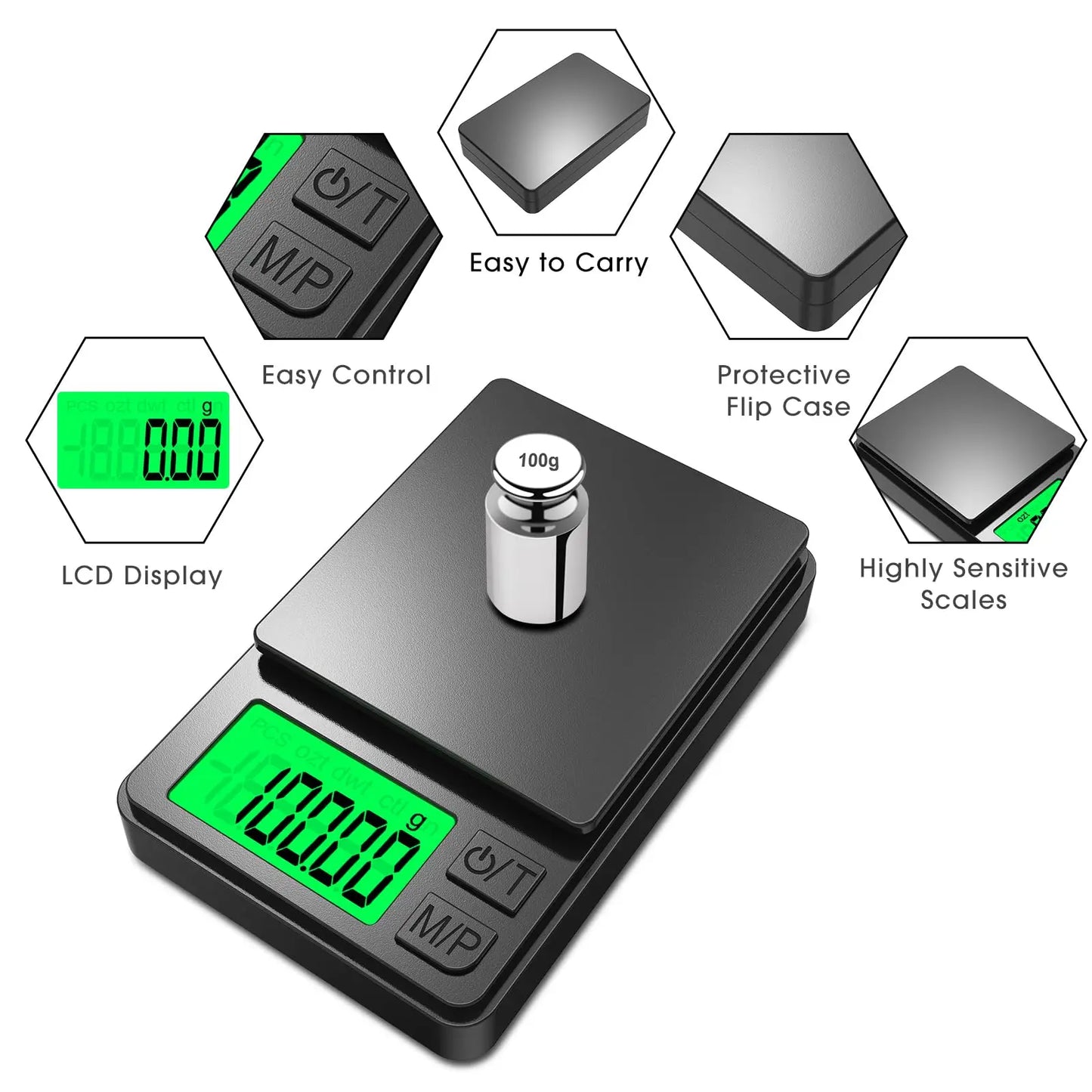 Newest Design Electronics Digital Jewelry Scale 0.01G Accuracy High Quality Digitalpocket Scale Mini Scale Tiny Scale