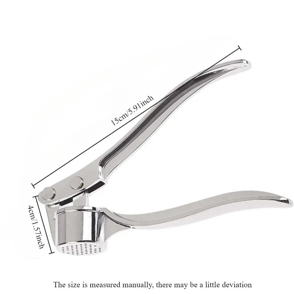 High Efficiency Garlic Press Heavy Duty Garlic Mincer Easy to Squeeze and Clean Rust Proof and Dishwasher Safe Ginger Crusher